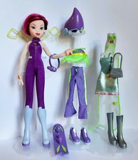 Winx Club Mattel 2004 'Stagione 1' bambola Tecna (difetti), più vestito 'Dance Night'