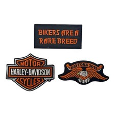 Lotto di 3 toppe motociclista