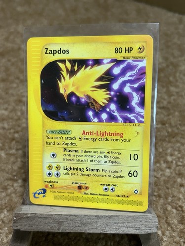 Carta base pokemon zapdos - base,