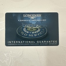 LONGINES Garanzia Originale