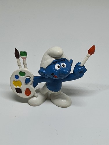 Pittore artista puffo - artista,