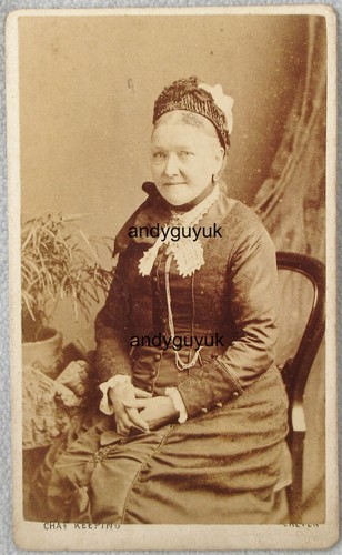 Cdv lady seated fancy - seated, in
