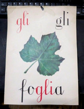 ALFABETIERE ANNI 50/60 - FOGLIA - CLASSE SCUOLA ALUNNI MAESTRA -