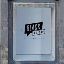 vetrofanie saldi black friday sticker adesivo vetrine negozio a1090