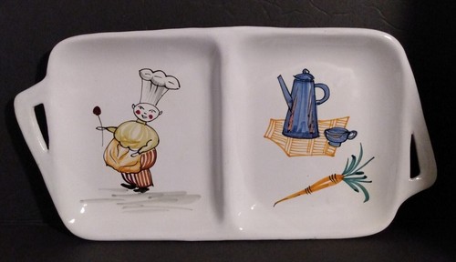 Piatto ceramica diviso - , made