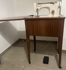 Mobiletto Macchina Da Cucire Vigorelli Funzionante Vintage Anni ‘60 83x57x45cm