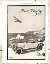 1920 PUBBLICITÀ ISOTTA FRASCHINI FRANCIOLI Advertising