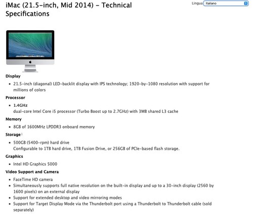 Vendo imac pollici - imac, 21.5