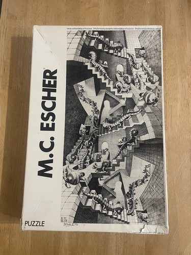 Puzzle escher casa di - m,