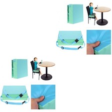  2 Pezzi Seggiolino Rialzo per Bambini per Tavolo da Pranzo Cuscino Sedia Bambini