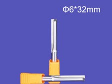 5pz Fresa fresa fresa CNC a fessura dritta doppio flauto 6mm*32mm