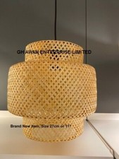 Nuovissima lampada a sospensione IKEA SINNERLIG, bambù/fatta a mano, 00508536, taglia 27 cm