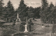 VARESE Giardino Pubblico statue Cartolina animata