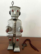 Giocattolo spaziale di latta anni '50 Robot St 1 Strenco made in West Germany