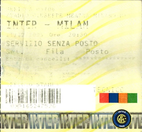Biglietto stadio inter milan - biglietto,