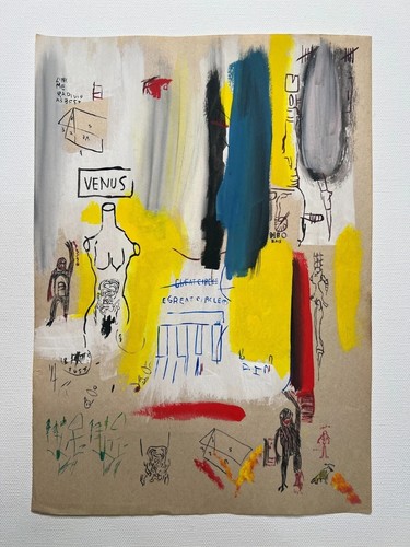 Jean michel basquiat - jean-michel, disegno