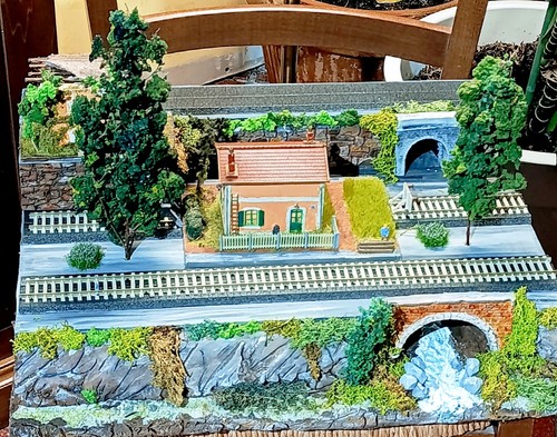 Diorama plastico ferroviario - plastico,