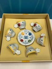 Set 6 Tazzine Caffè Eolia THUN in Porcellana - Nuove con Scatola Originale