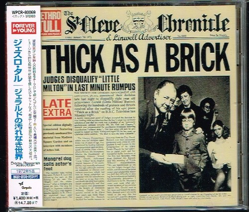 Jethro tull thick brick - "thick, a