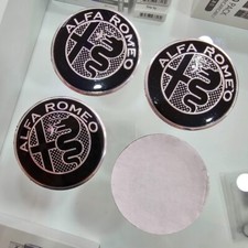 Wheel logos hub cover black