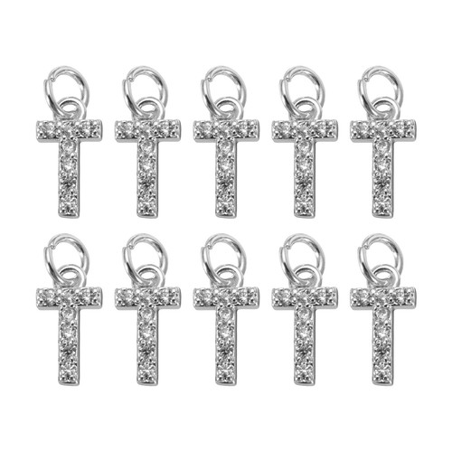 Pezzi charm lettera strass - pezzi,