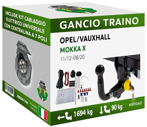 Gancio verticale estraibile - verticale,