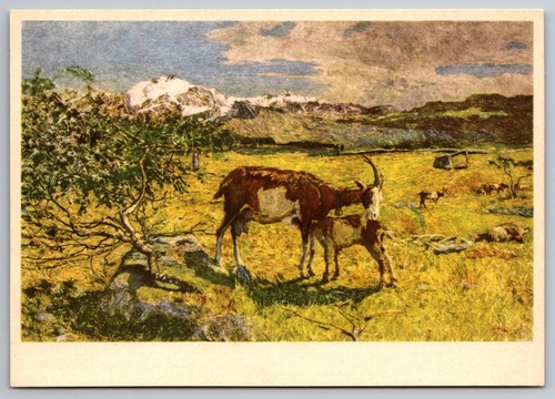 Cartolina giovanni segantini - giovanni,