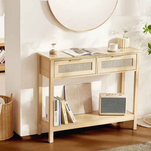 Tavolo consolle rattan - tavolo,
