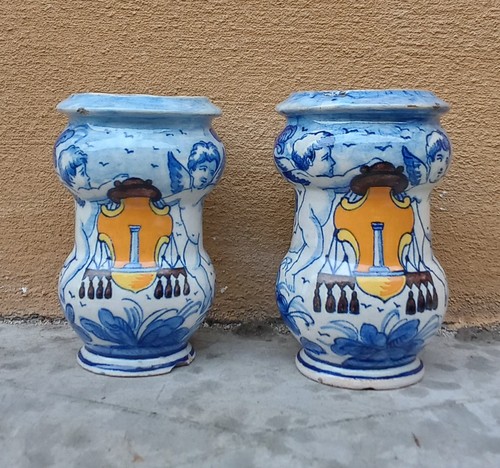 Antica coppia albarelli - antica,
