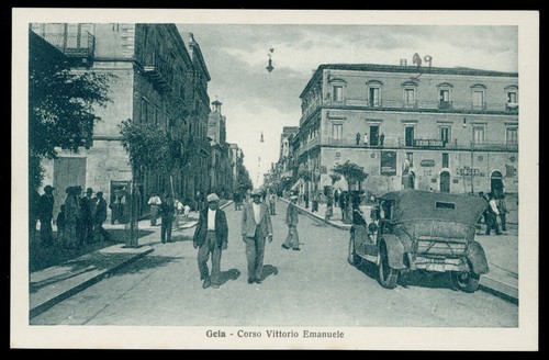 Cartolina gela vittorio - gela,