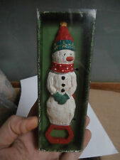 Apribottiglie cavatappi Natale Pupazzo di Neve Snowman bottle opener Christmas 