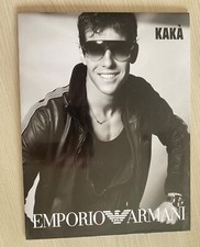 Locandina in cartoncino,Emporio  Armani 2008 occhiali KAKA CALCIO FOOTBALL MILAN