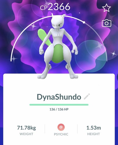 Pokémon shiny mewtwo - ✨, go