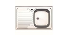 Lavello cucina inox cm 80x50