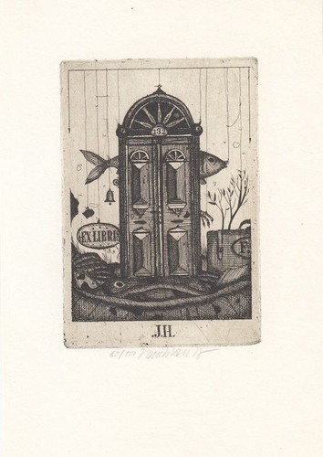 Exlibris etichetta libraria - exlibris,