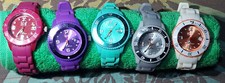5 Orologi ICE Watch per adulti/e ragazzi/e- 34 mm.. Bianco Viola Ama.Verde Grigi