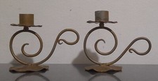Due Candelabri Bugia In Ferro