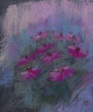 Quadro fiori rosa. 23x28 Fatto