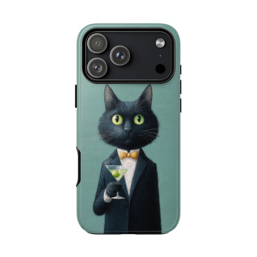 Custodia telefono nera cat - custodia,