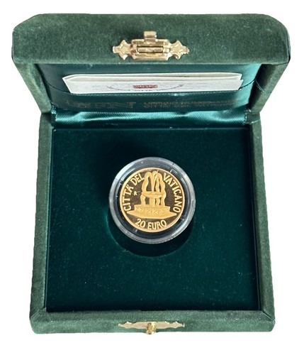 Moneta vaticano euro oro - moneta,