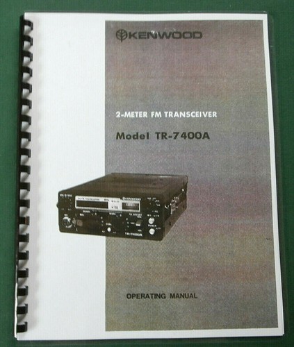 Kenwood 7400 manuale - tr-7400,