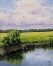 Paesaggio quadro olio