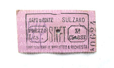 VECCHIO BIGLIETTO DEL TRENO
