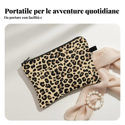 Pochette leopardata con fiocco - leopardata,