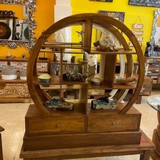 Libreria etnica rotonda espositore mobile ingresso