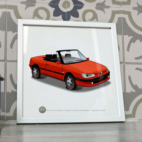 Poster peugeot 306 - 306, cabriolet