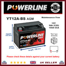 Batteria Powerline CT12A-BS