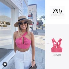 Zara Pink Gathered Corset Like
