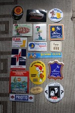 Lotto adesivi negozi Genova  sport fai da te musica ricambi jeans mare nautico