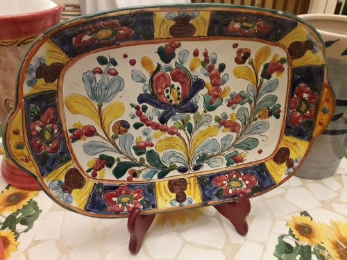 Piatto decorativo maiolica - piatto,